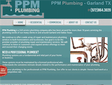 Tablet Screenshot of ppmplumbing.net